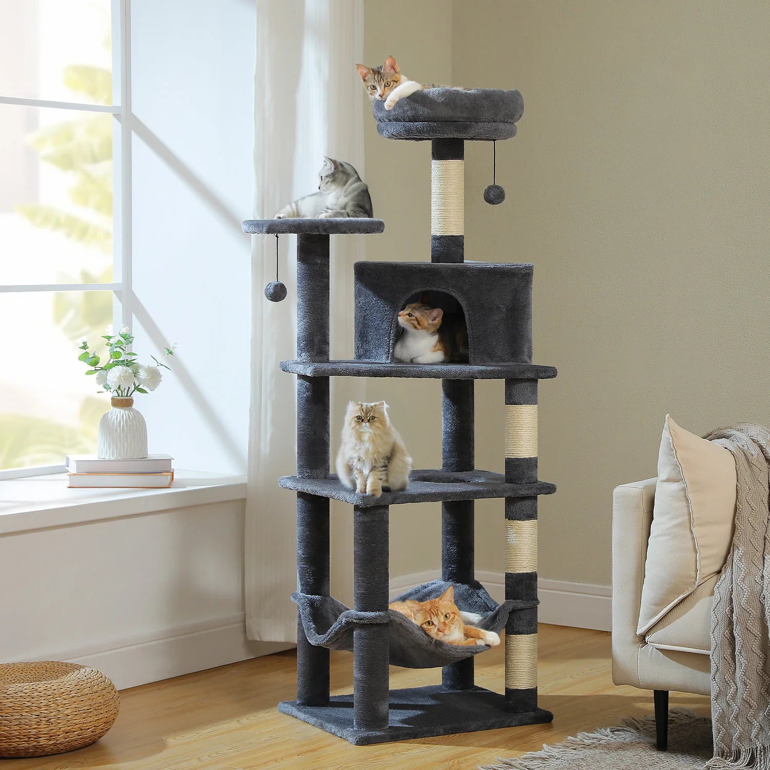 6-Laagse Krabpaal – 140 cm Hoog