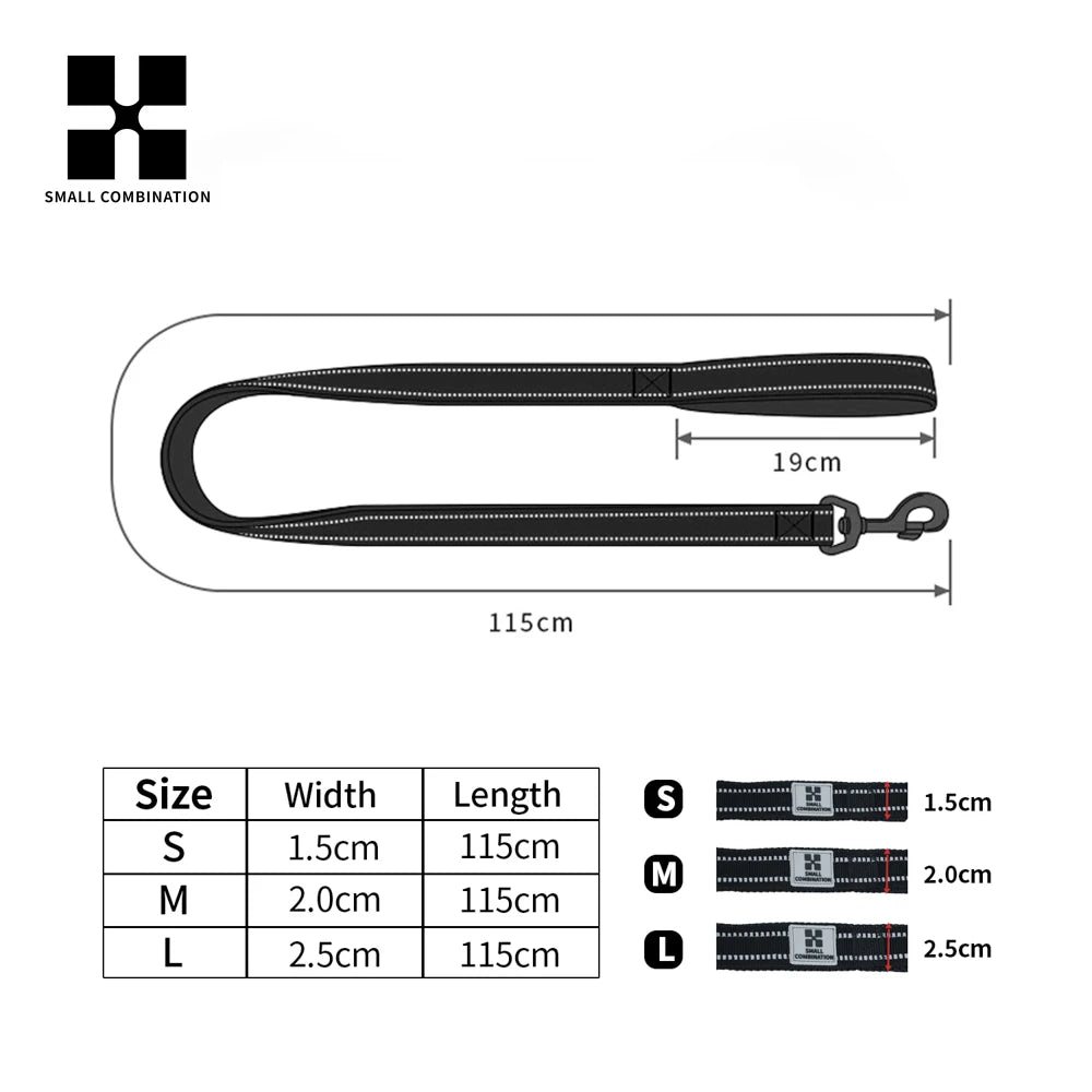 Small Combination - Reflecterende Hondenriem