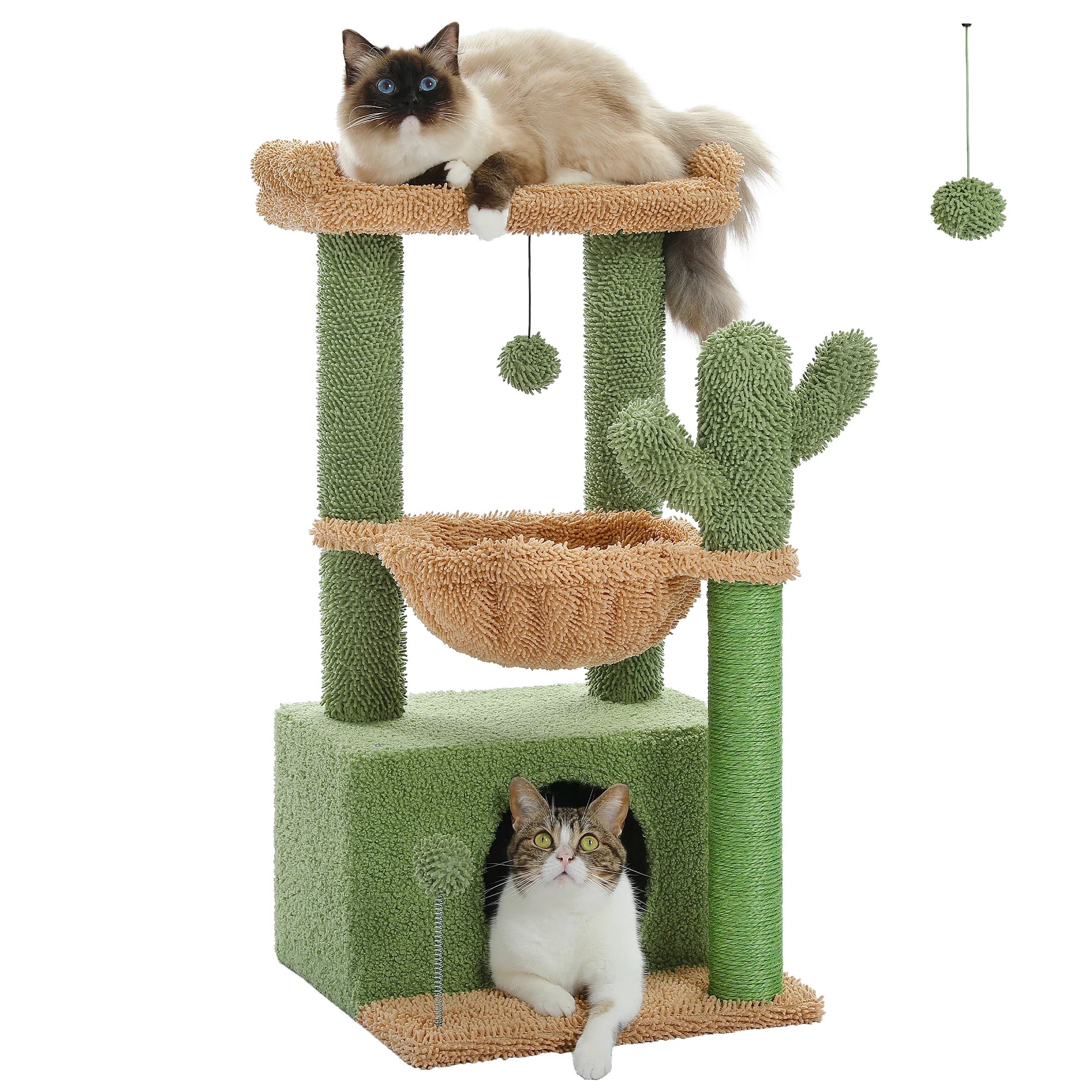 Groene Krabpaal - Krabtoren met Cactusdesign