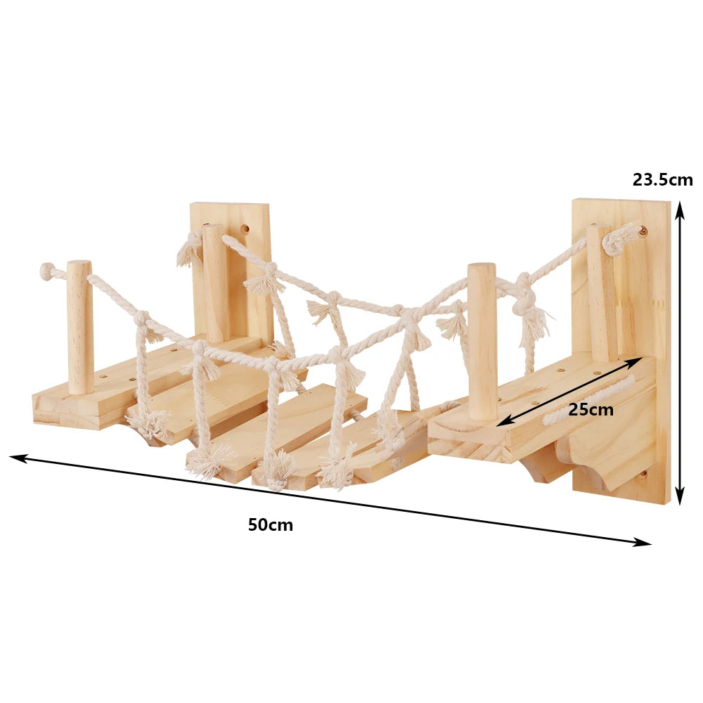 PATYOCAT - Modulaire Kattenwand Klimset met Krabpaal en Optionele Trap
