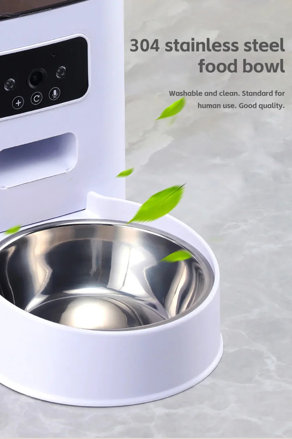 5L Slimme Voerbak met Camera/WiFi - Automatische Katten- & Hondenvoerdispenser
