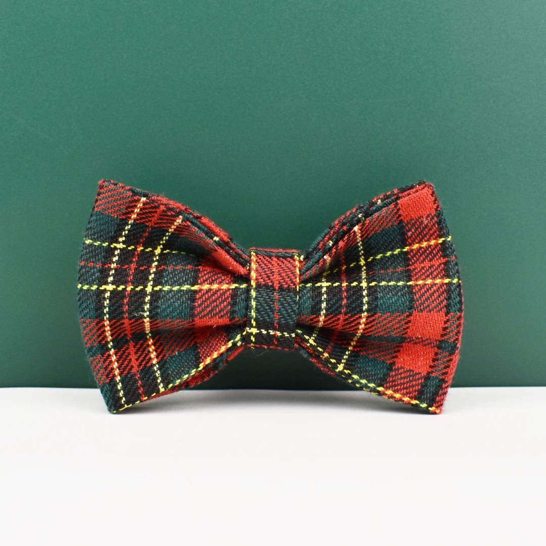 DreamPawz - 4-Delige Set met Tuigje, Halsband, Riem en Strik - Kerst 2025