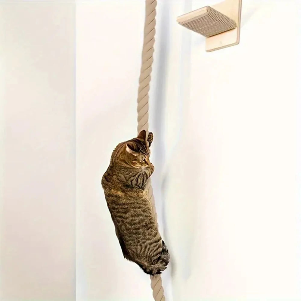Klimmeubels voor Katten Houten Plateaus & Klimtouw
