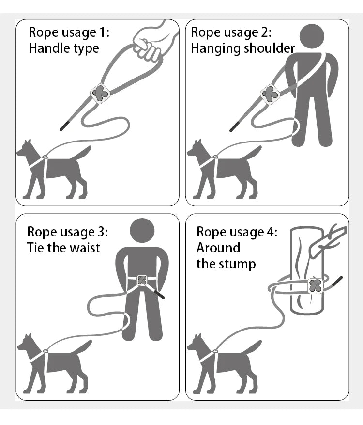 Small Combination - Reflecterende Set met Instaptuigje en Handsfree Riem