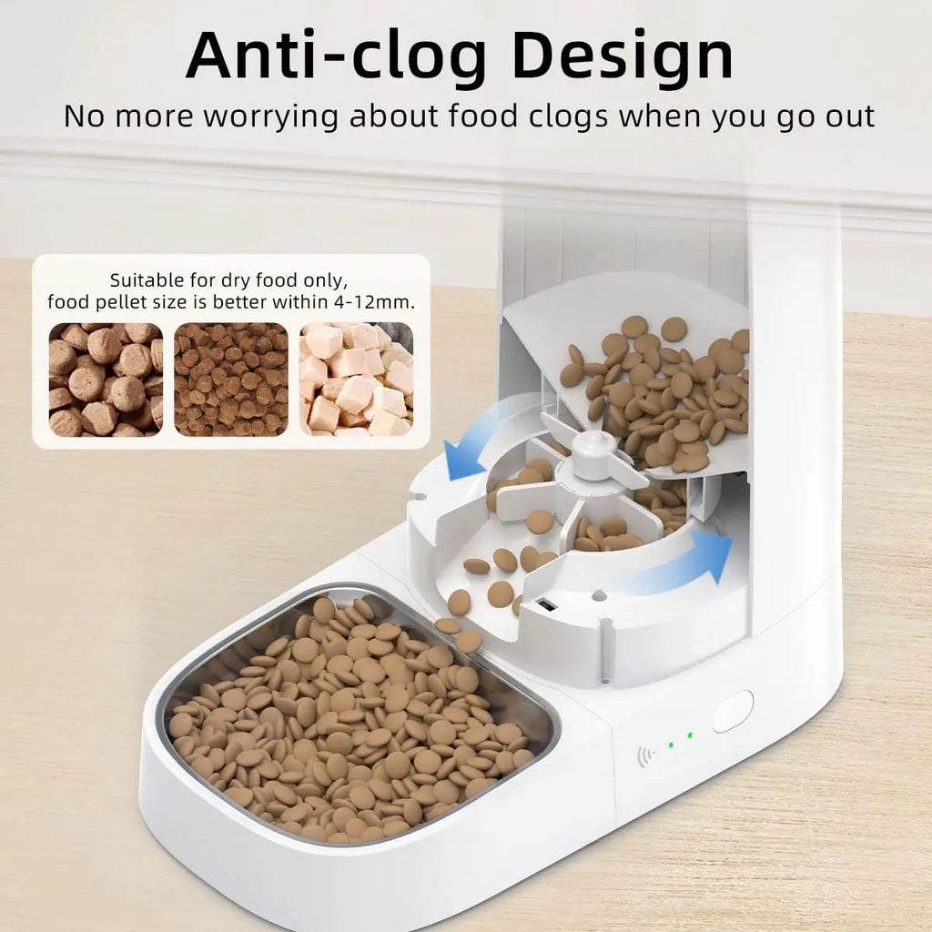 ROJECO - WiFi Automatische Voerbak Kat & Hond - App Bediening 4L