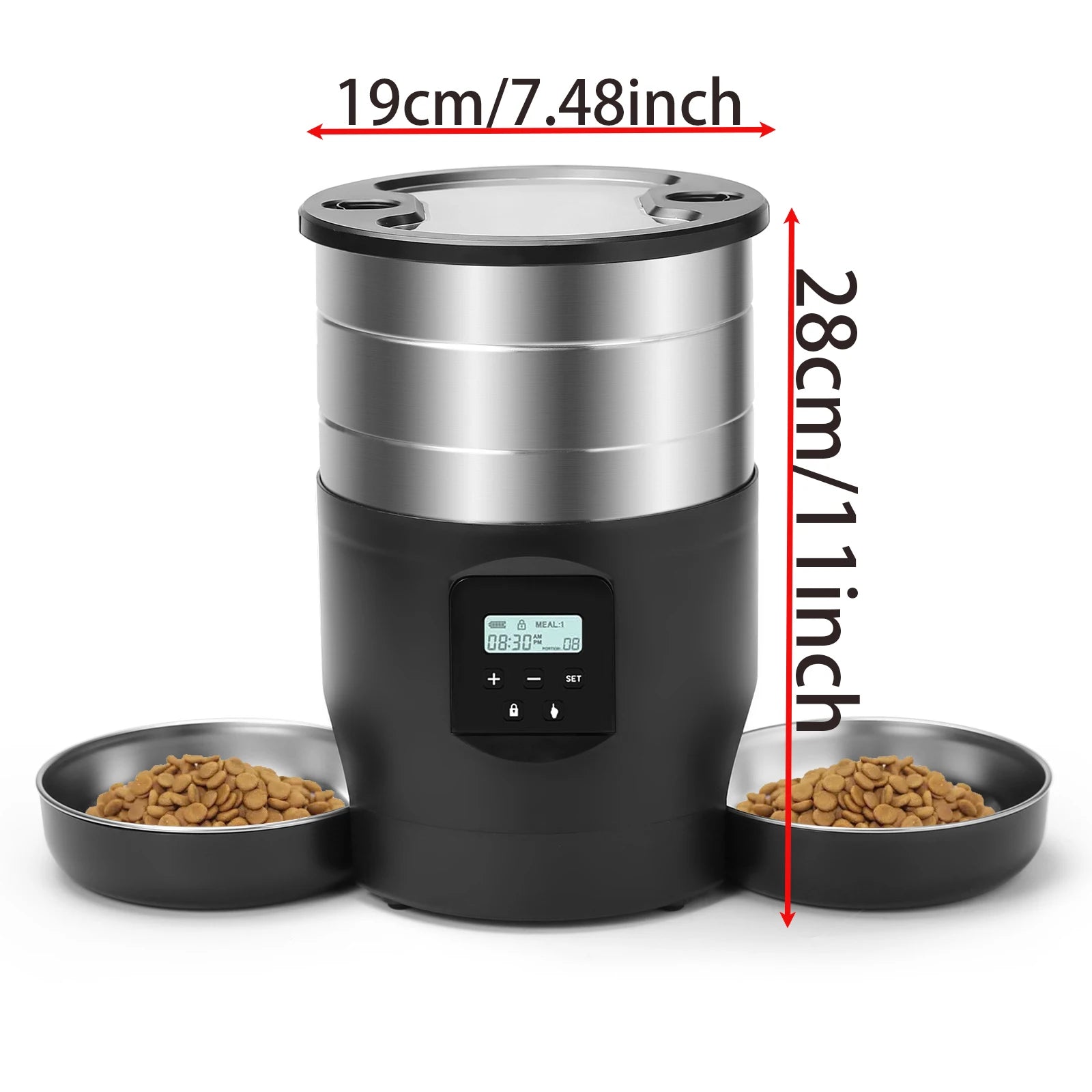 ZYfeeder - 4.5L Button/WiFi Automatische Voerbak