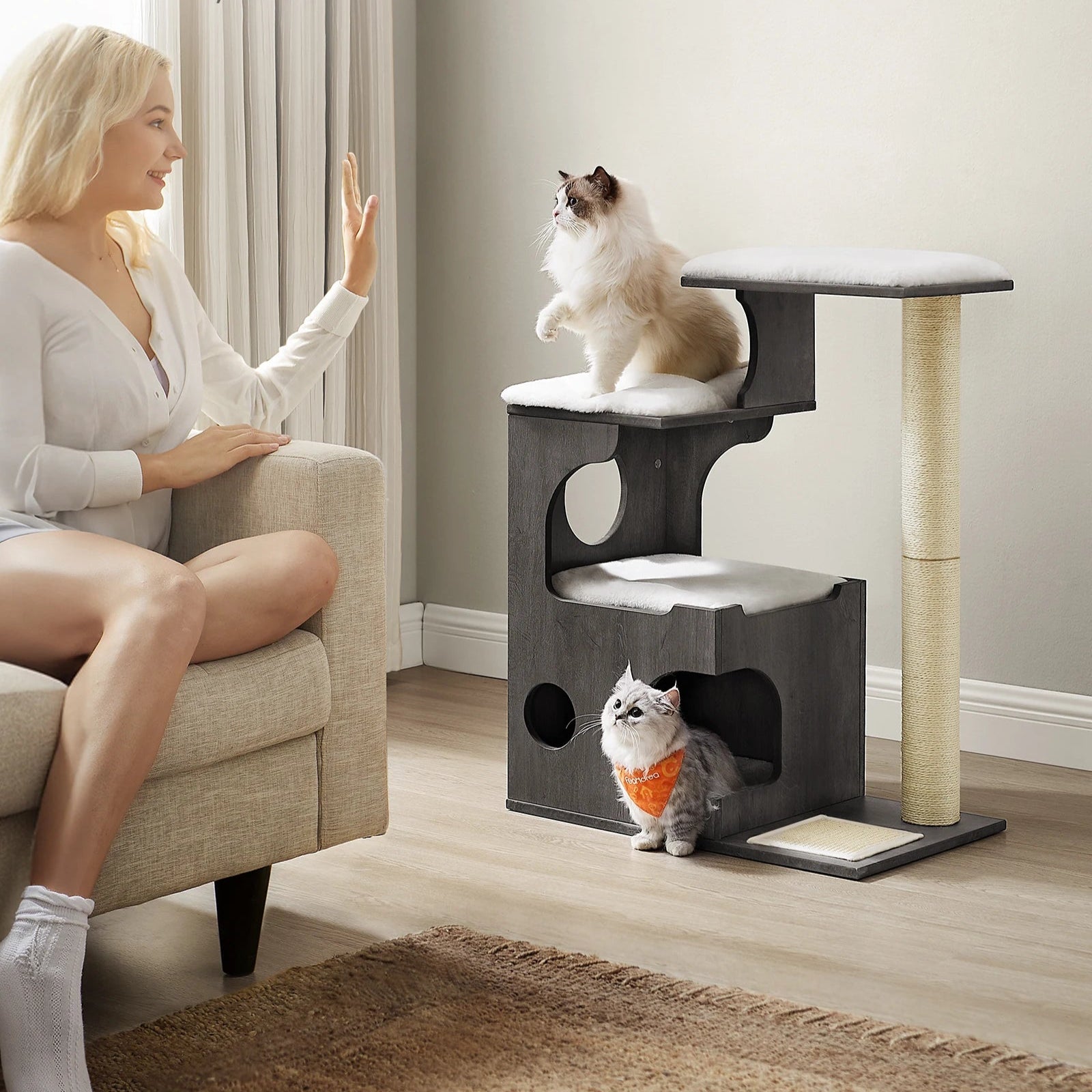 FEANDREA - Skyscraper met Krabpaal 86 cm