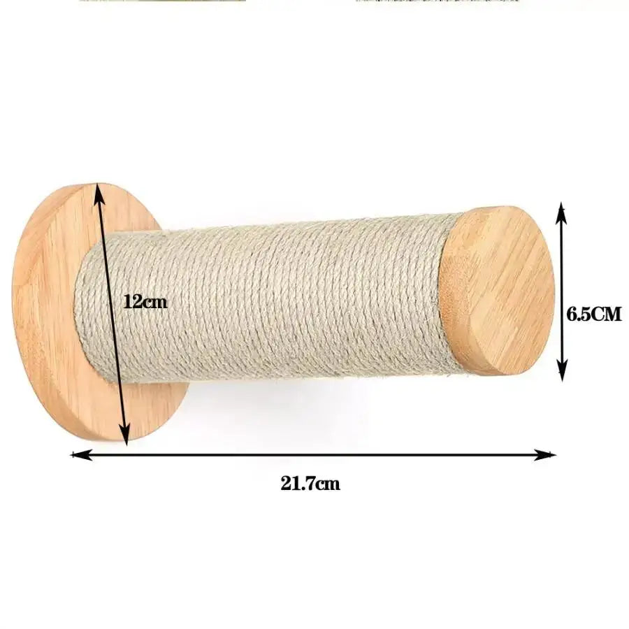 PATYOCAT - Wandmontage Kattenhuis met Hangbed & Krabpaal - Klimmen, Krabben & Slapen