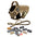 Tactical Hondentuigje met Leiband & 12 Patches - K9