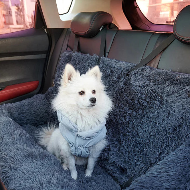 Luxueuze Autostoel - Plush - Kleine en Grote Honden