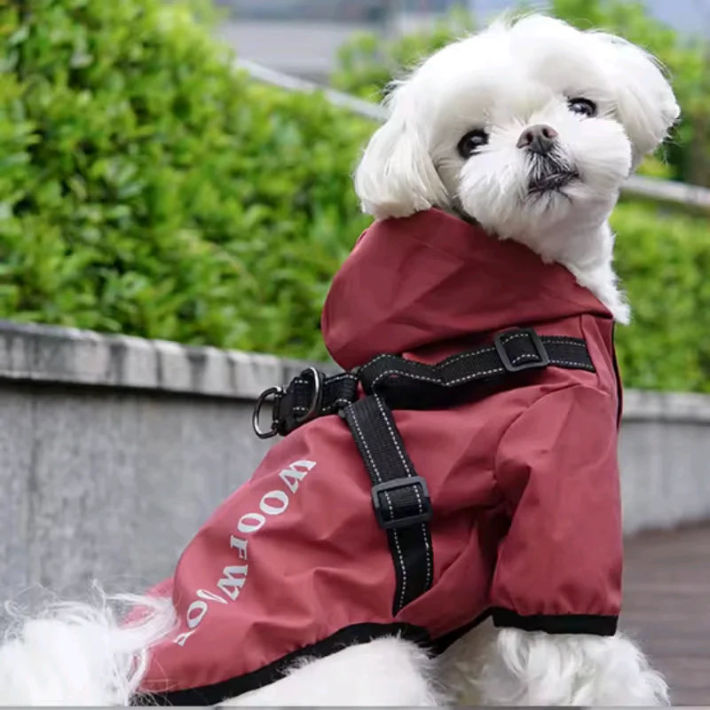 WOOFWOOF – 2-in-1 Regenjas & Hondentuigje