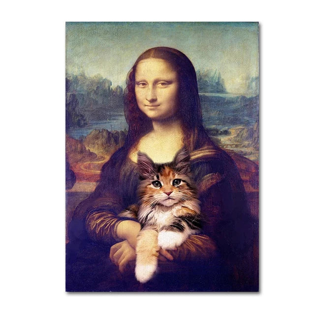 Canvasposter - Mona Lisa Kitty