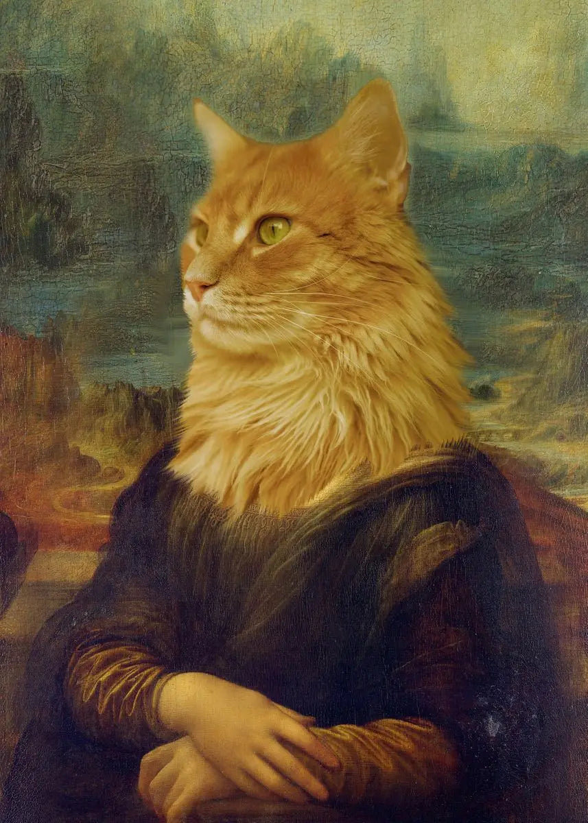 Canvasposter - Mona Lisa Kitty