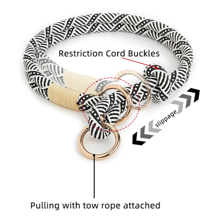 Waopet - Anti-Trek Halsband - Geweven