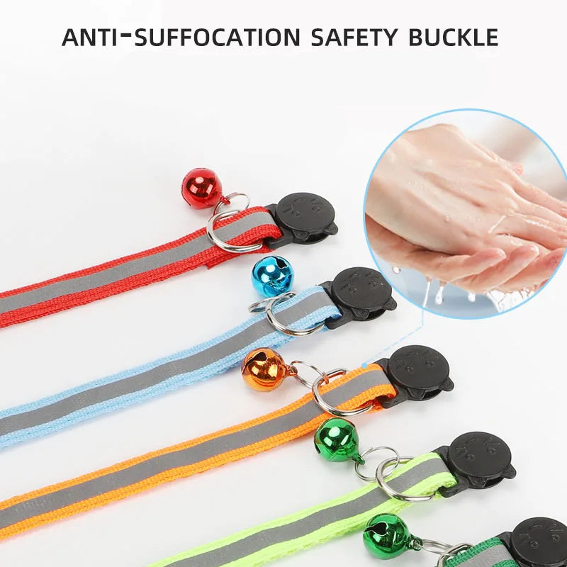 Reflecterende Kattenhalsband met Bel