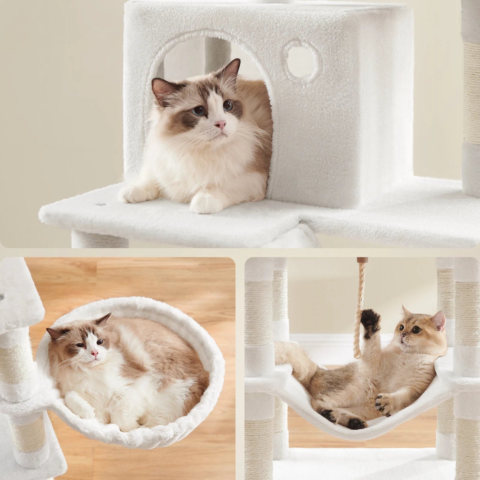 FEANDREA - Cloud Witte Kattenkrabtoren