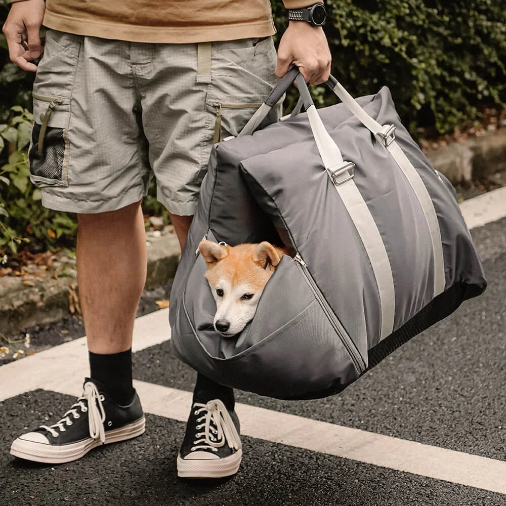 2-in-1 Reisbed & Automand voor Honden