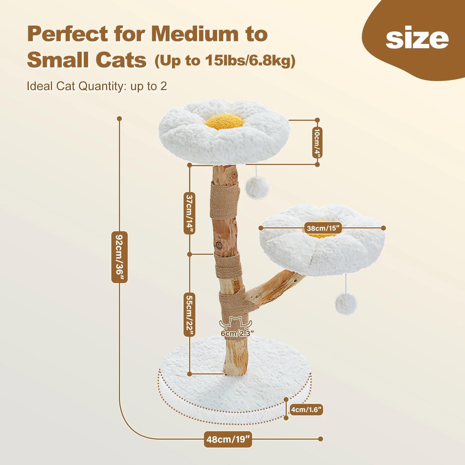 Bloemenkrabpaal met Stam