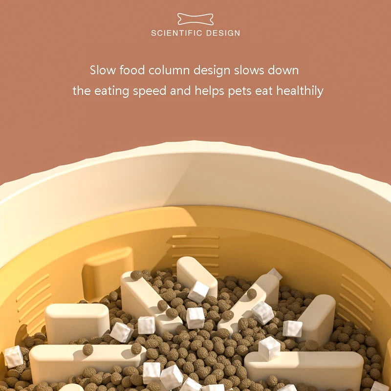 2-in-1 Anti-Schrok Voerbak voor Honden en Katten