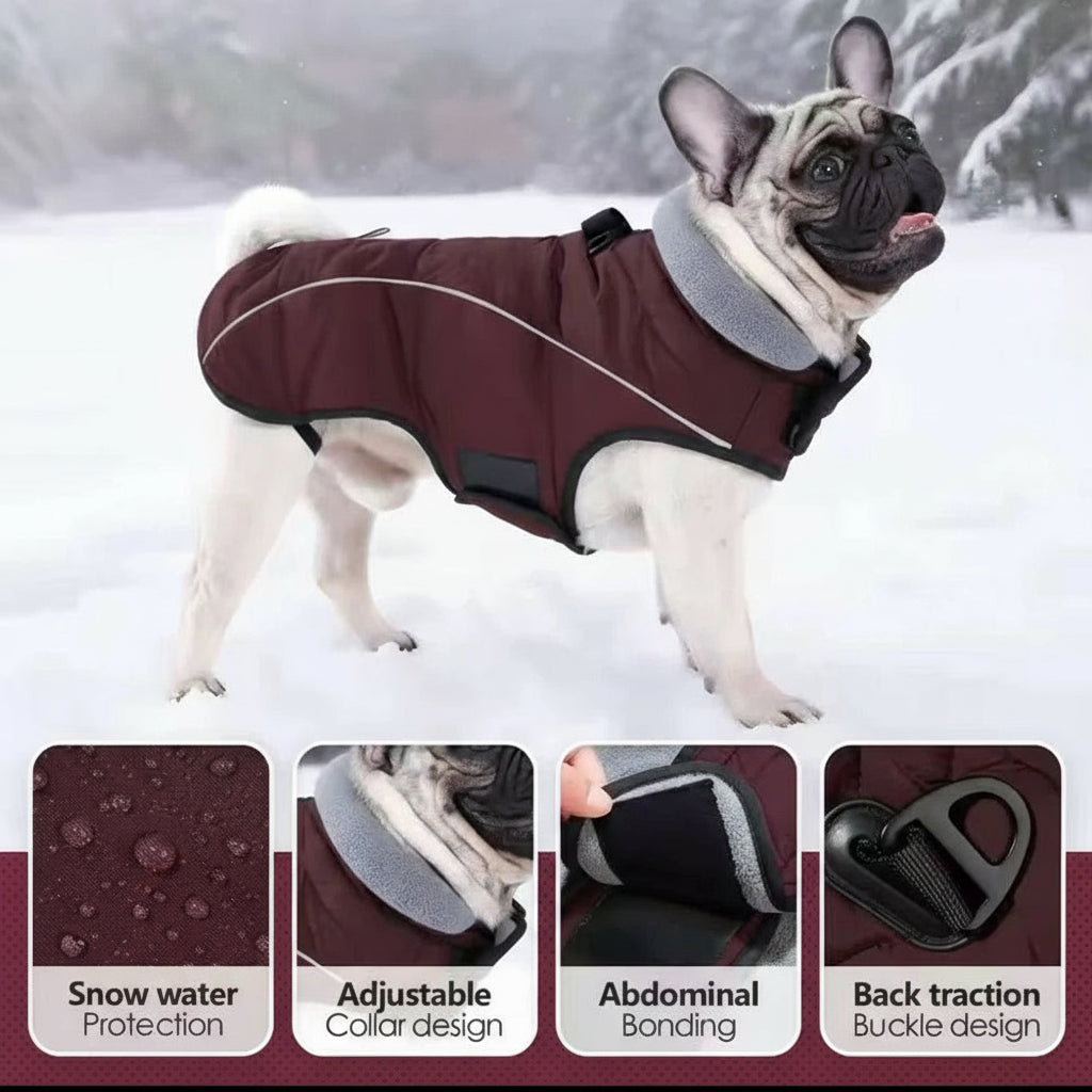 Waterdichte, Warme Hondenjas met Reflectie