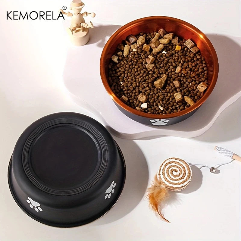 Kemorela - Anti-Slip RVS Voer- en Waterbakken voor Honden