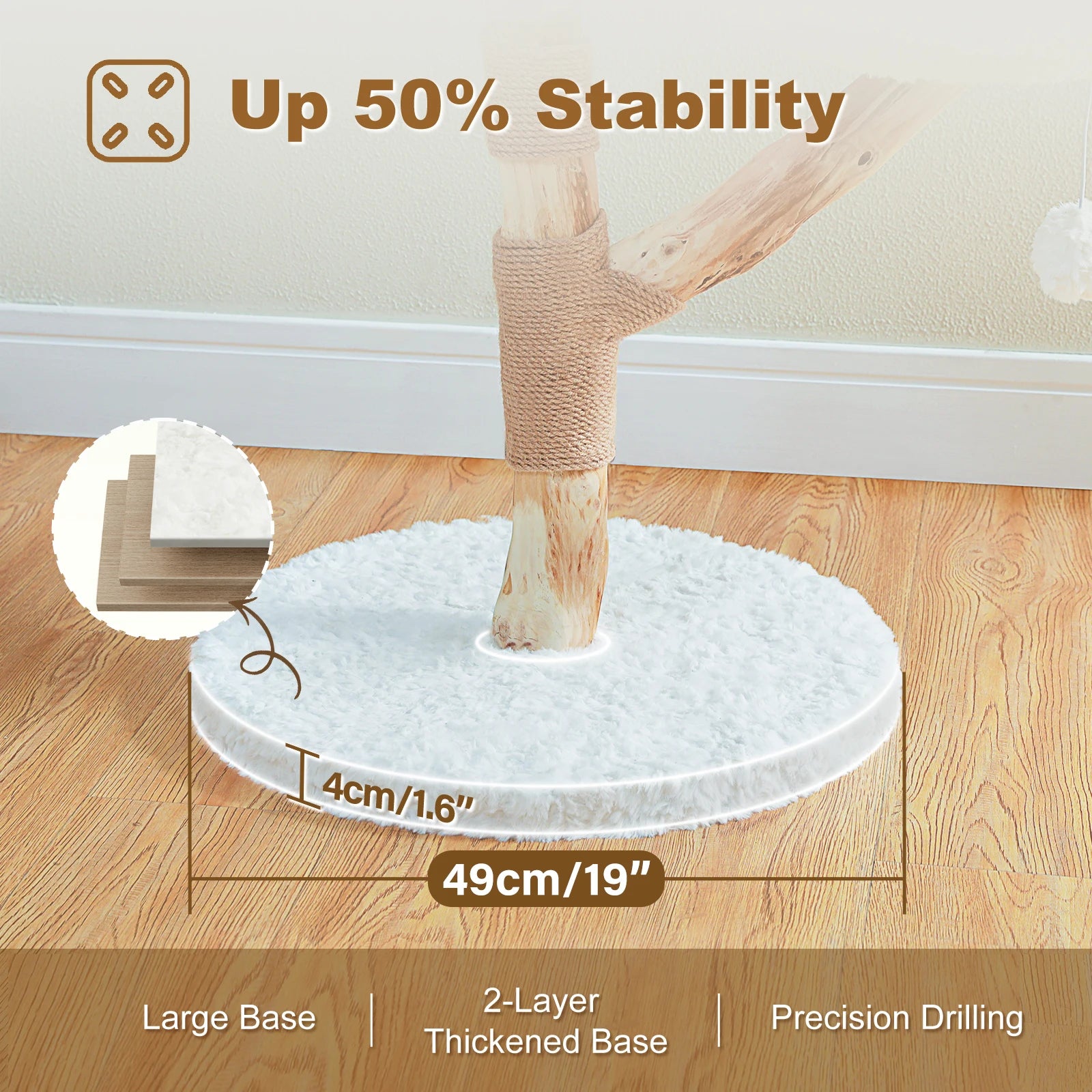 Bloemenkrabpaal met Stam