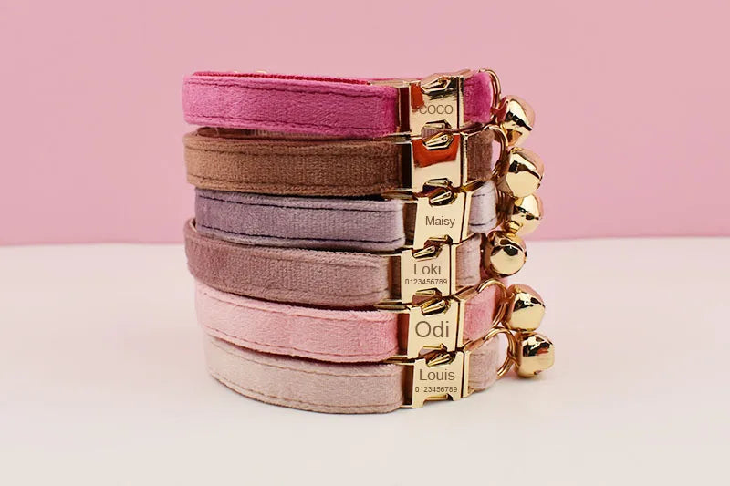 Fluwelen Kattenhalsband