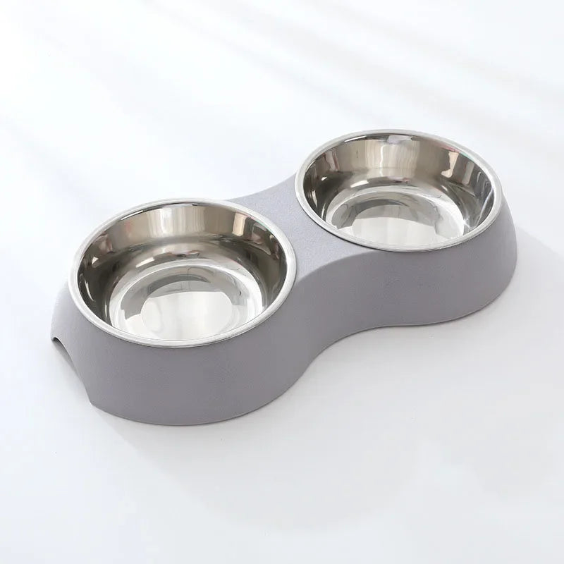 Dubbele Aluminium Voeder- en Drinkkom