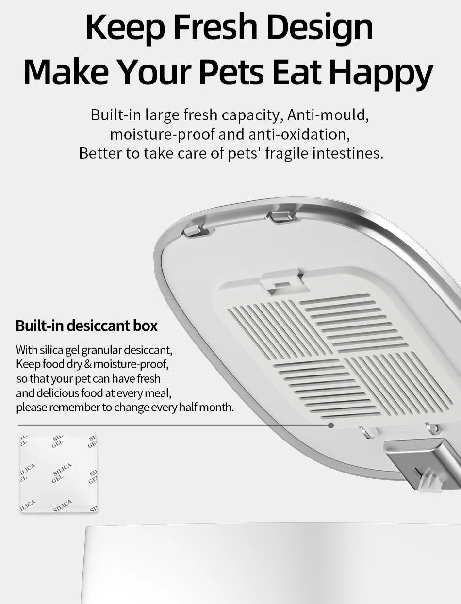 ROJECO - WiFi Automatische Voerbak Kat & Hond - App Bediening 4L