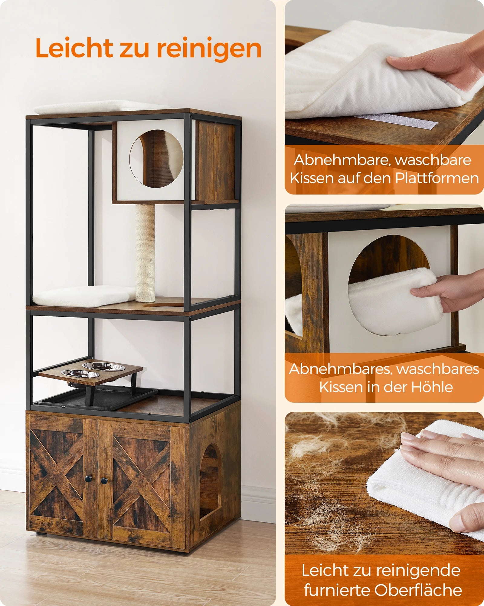 Feandrea - Industrieel Kattenmeubel