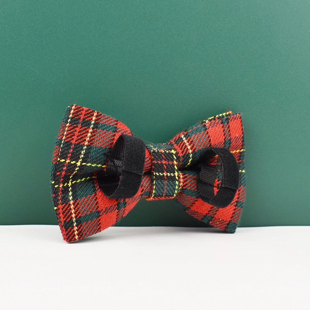 DreamPawz - 4-Delige Set met Tuigje, Halsband, Riem en Strik - Kerst 2025