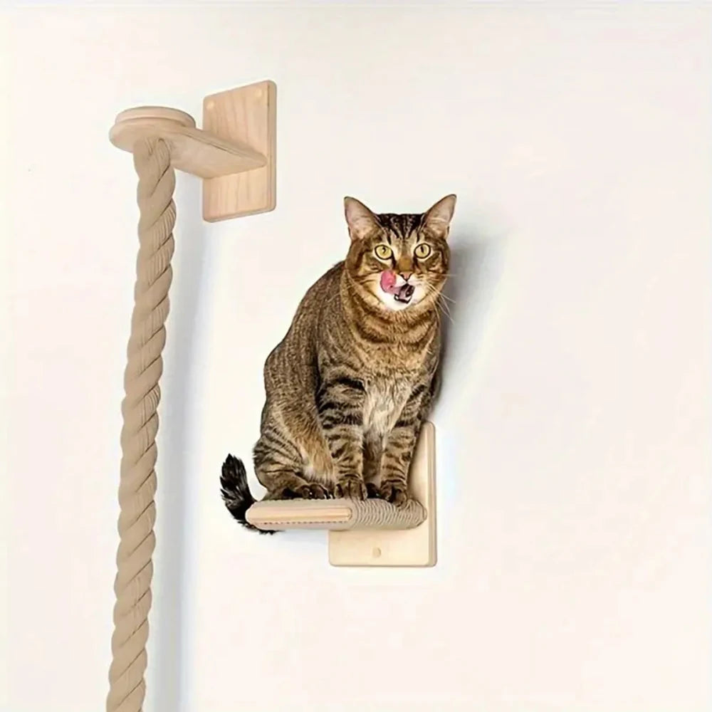 Klimmeubels voor Katten Houten Plateaus & Klimtouw