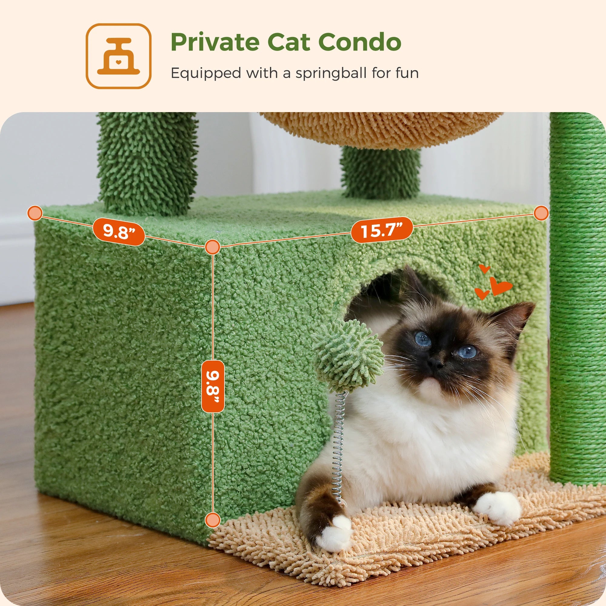 Groene Krabpaal - Krabtoren met Cactusdesign