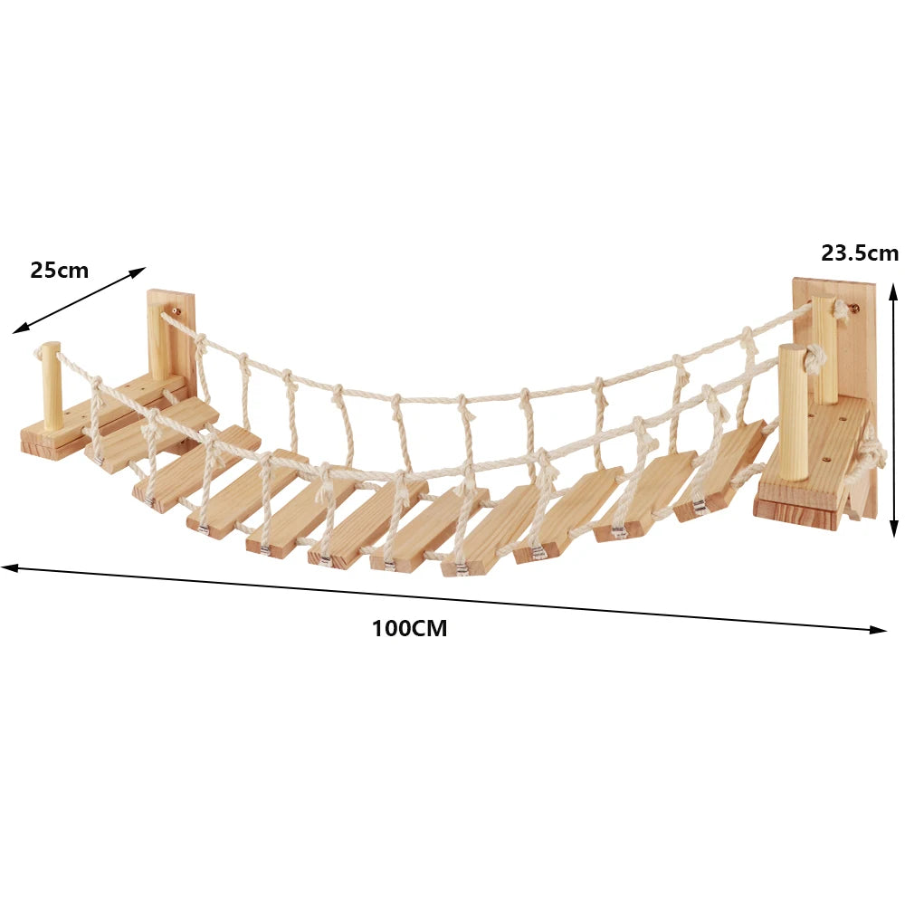 PATYOCAT - Modulaire Kattenwand Klimset met Krabpaal en Optionele Trap