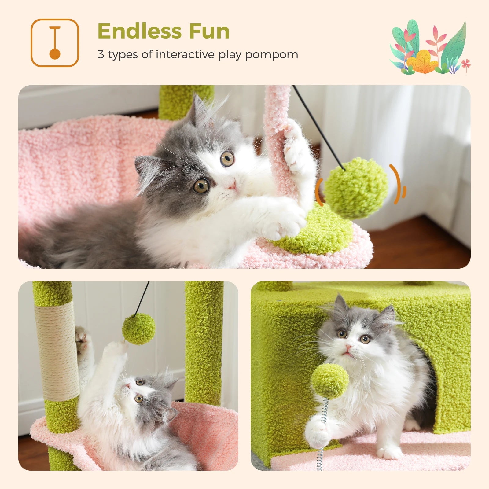 Groene Krabpaal - Krabtoren met Cactusdesign