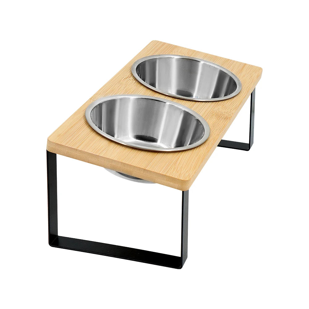 Petravel - Verhoogde Voeder- en Drinkkommen - Houten Design