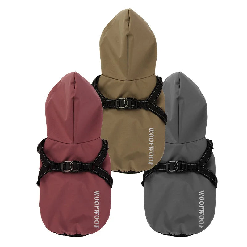 WOOFWOOF – 2-in-1 Regenjas & Hondentuigje