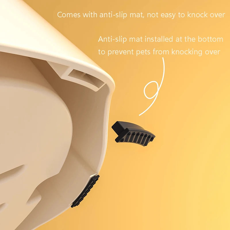 2-in-1 Anti-Schrok Voerbak voor Honden en Katten