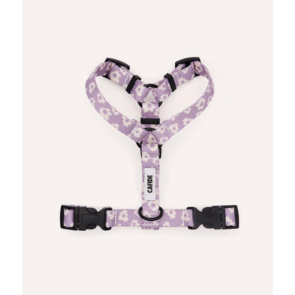 Roze hondentuigje met bloemenpatroon van het merk cafide