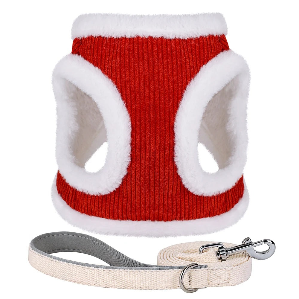 Winters Instaptuigje met Riem (Set) voor Kleine Honden of Katten - Teddy