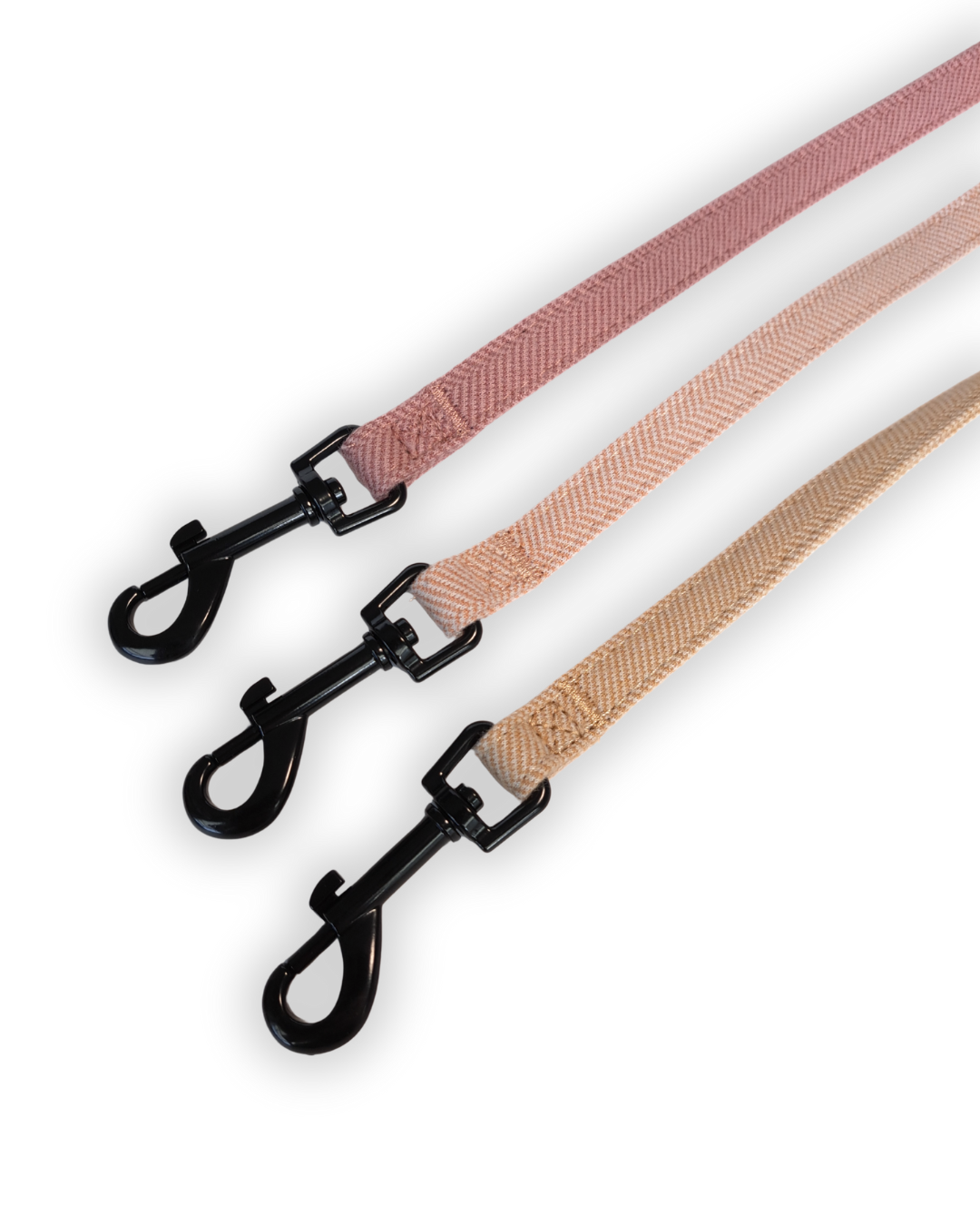 DreamPawz - 3-Delige Set van Halsband met Strik & Leiband - Visgraat