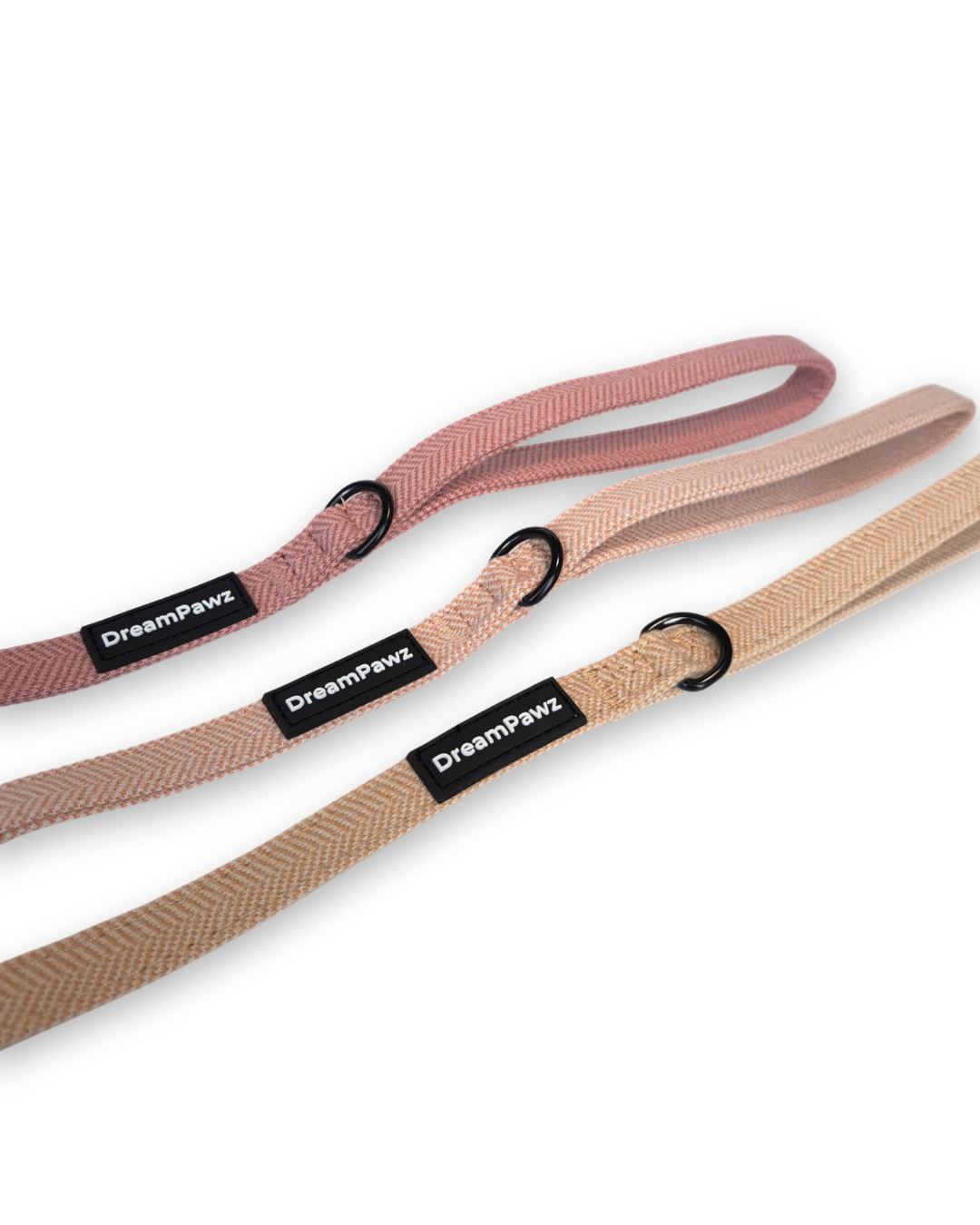 DreamPawz - 3-Delige Set van Halsband met Strik & Leiband - Visgraat