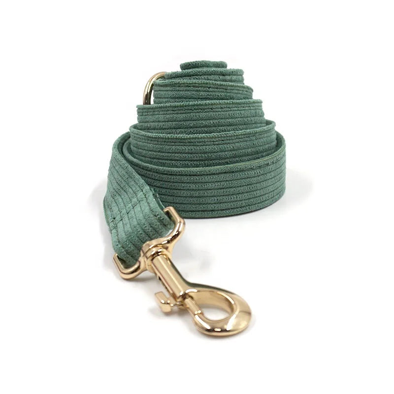 Corduroy Set met Strik, Halsband & Riem