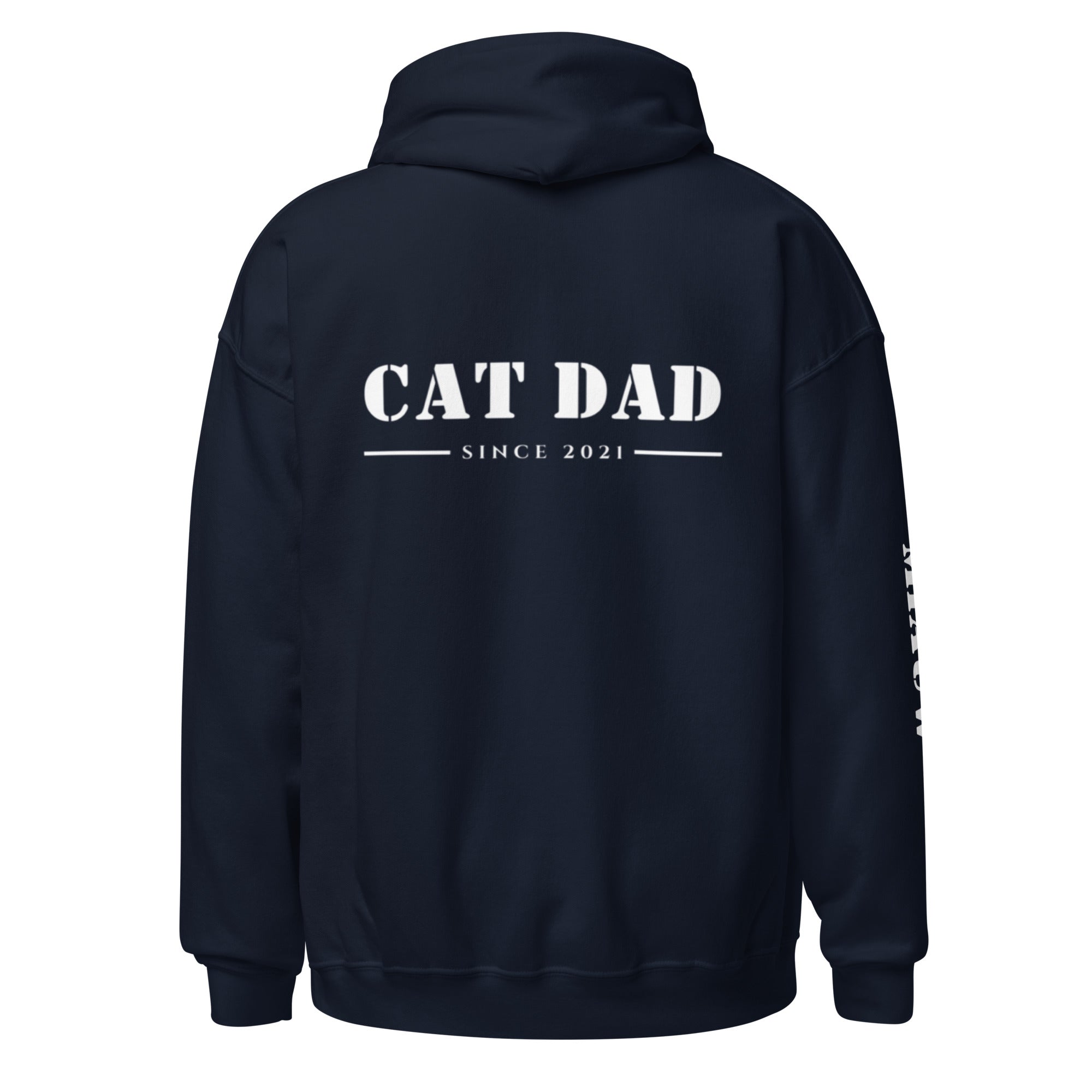 "Cat Dad" Hoodie - Personaliseerbare Trui