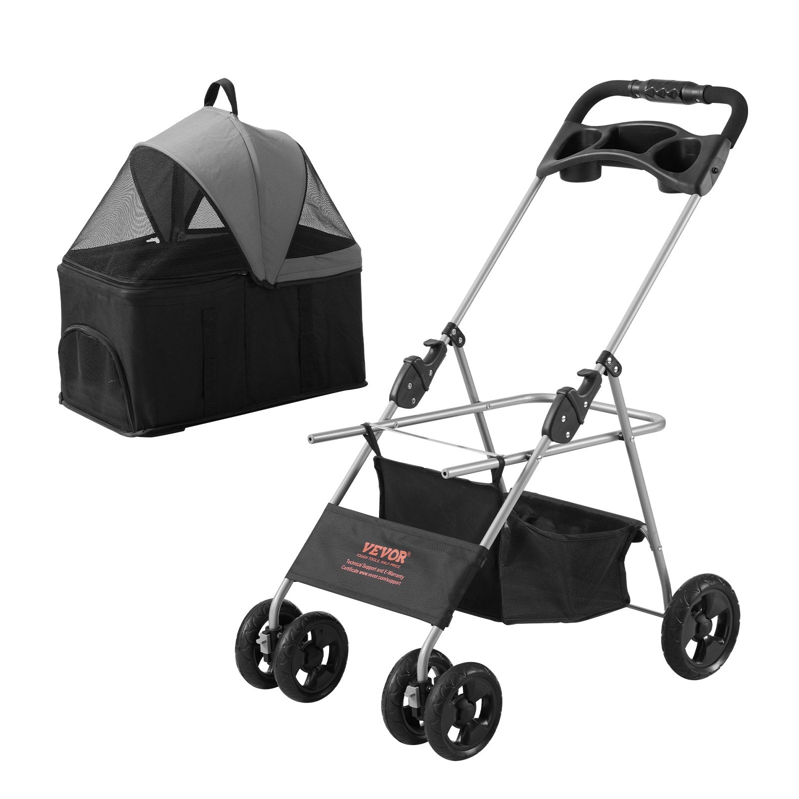 VEVOR - Hondenwagen - Opvouwbaar - Max 16kg