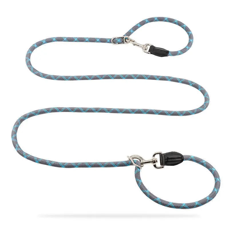 Blauwe DreamPawz handsfree hondenriem 2,6 meter